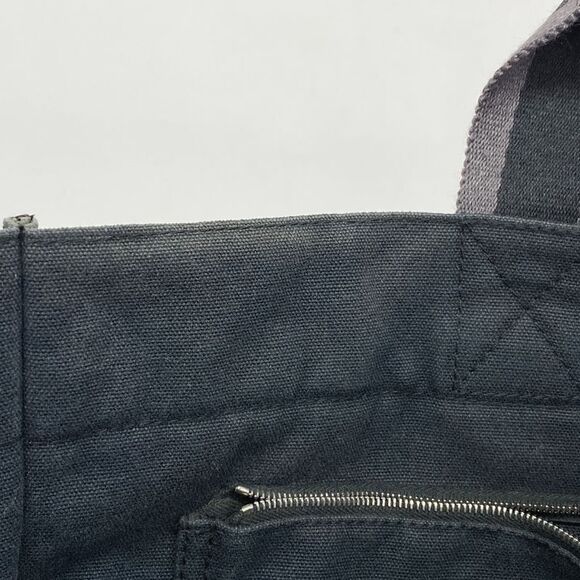 Hermes Tote Bag Fourre Tout MM Canvas Black Silver Hardware Ladies - Picture 8 of 10